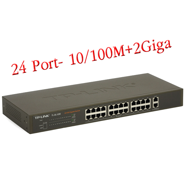 Switch TPLink - 24 Port , 24-Port +2 Gigabit