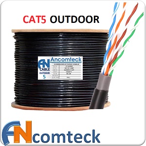 Cáp mạng CAT5E ngoài trời - có dây chịu lực gia cường - Outdoor