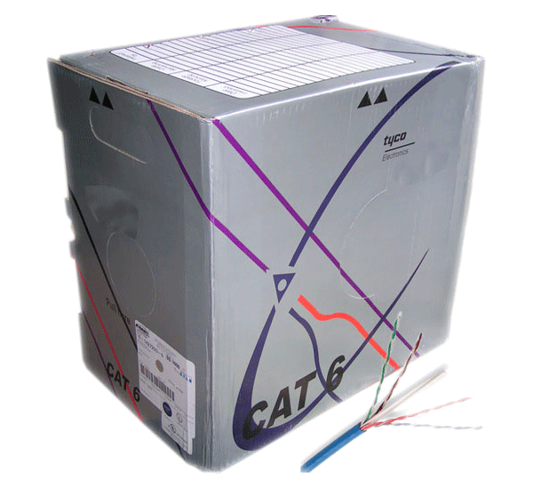 Cáp mạng AMP - Cat 6E, Cáp 8 sợi 0.45