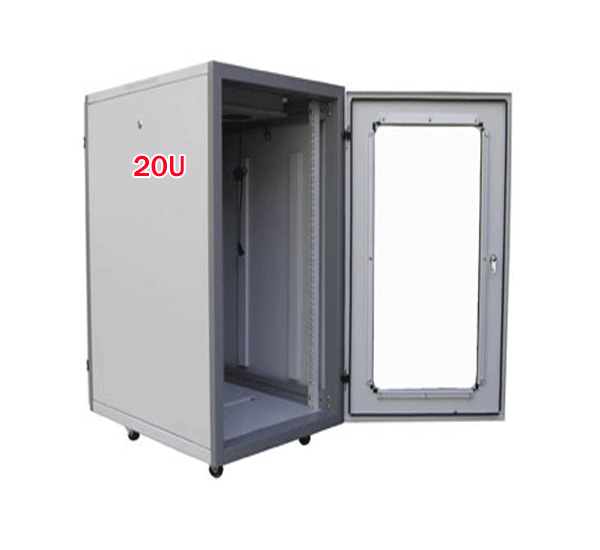 Tủ mạng, tủ rack 20U-D600,20U-D800, 20U-D1000 màu đen/ghi, loại đứng