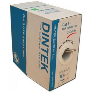 Dây cáp mạng Dintek Cat.6 UTP đồng nguyên chất