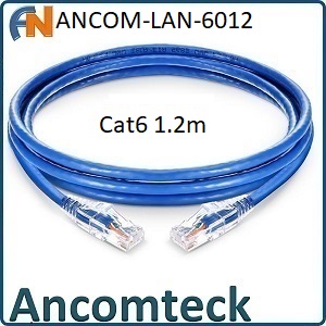 Dây nhảy patch cord 1.2m CAT6 - màu xanh: ANCOM-LAN-6012