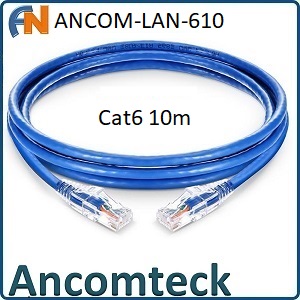 Dây nhảy patch cord10m CAT6 - màu xanh: ANCOM-LAN-610