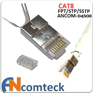Đầu bấm mạng CAT8 chống nhiễu FTP, SFTP, SSTP ANCOM-04508