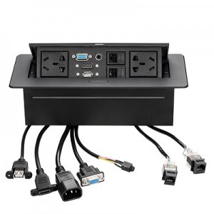 Hộp Ổ Cắm Điện Âm Bàn HDMI/VGA/LAN/USB Picolink